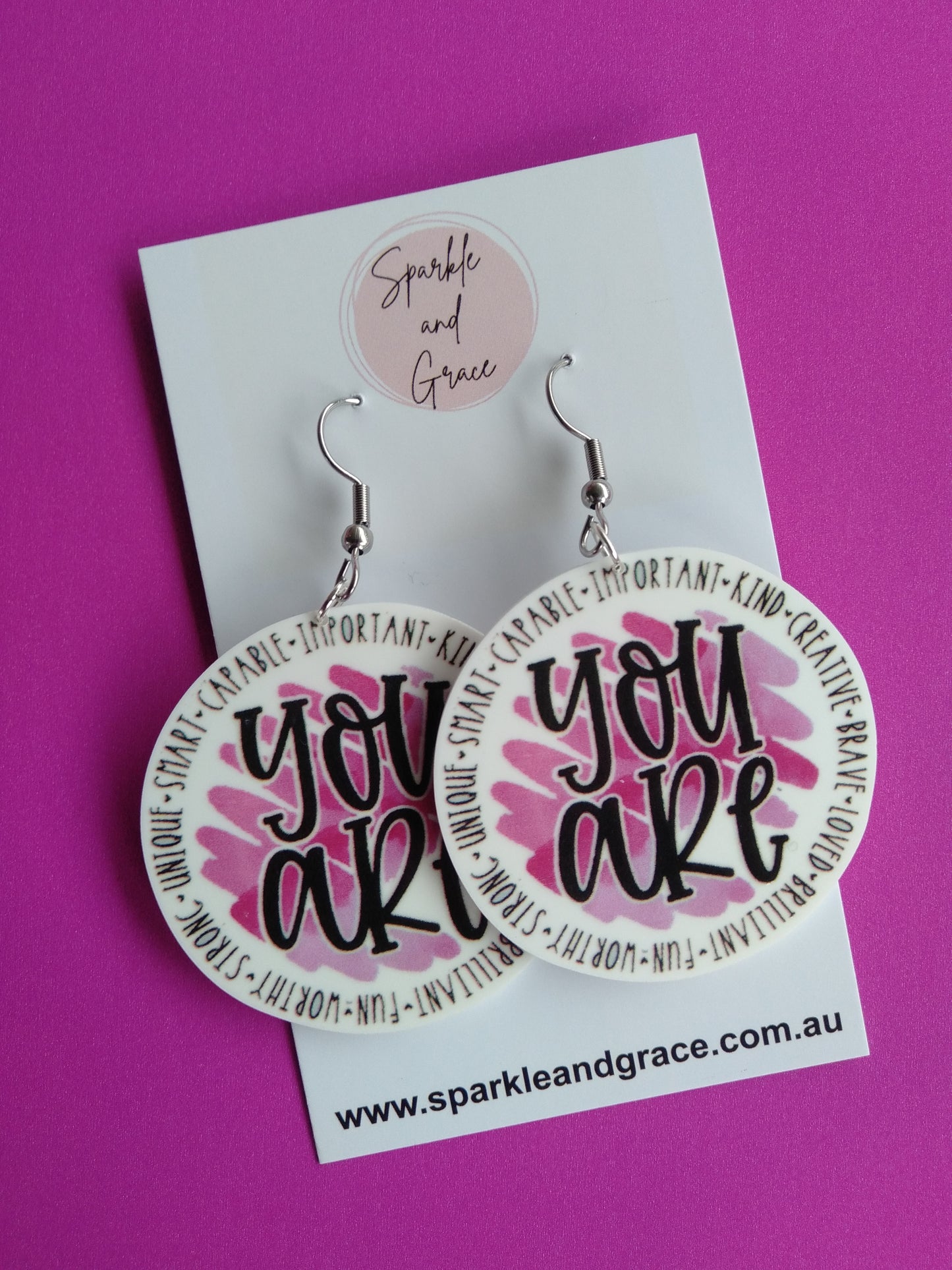 You Are Dangle Earrings