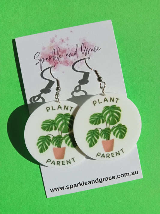 Plant Parent Dangle Earrings