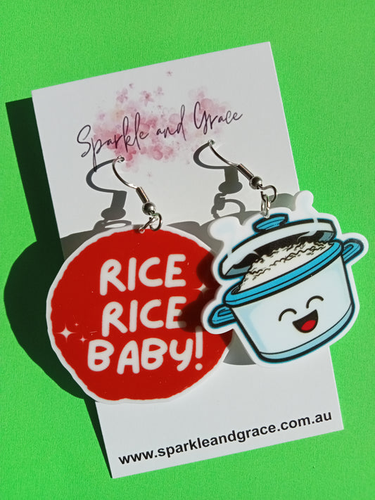 Rice Rice Baby Dangle Earrings