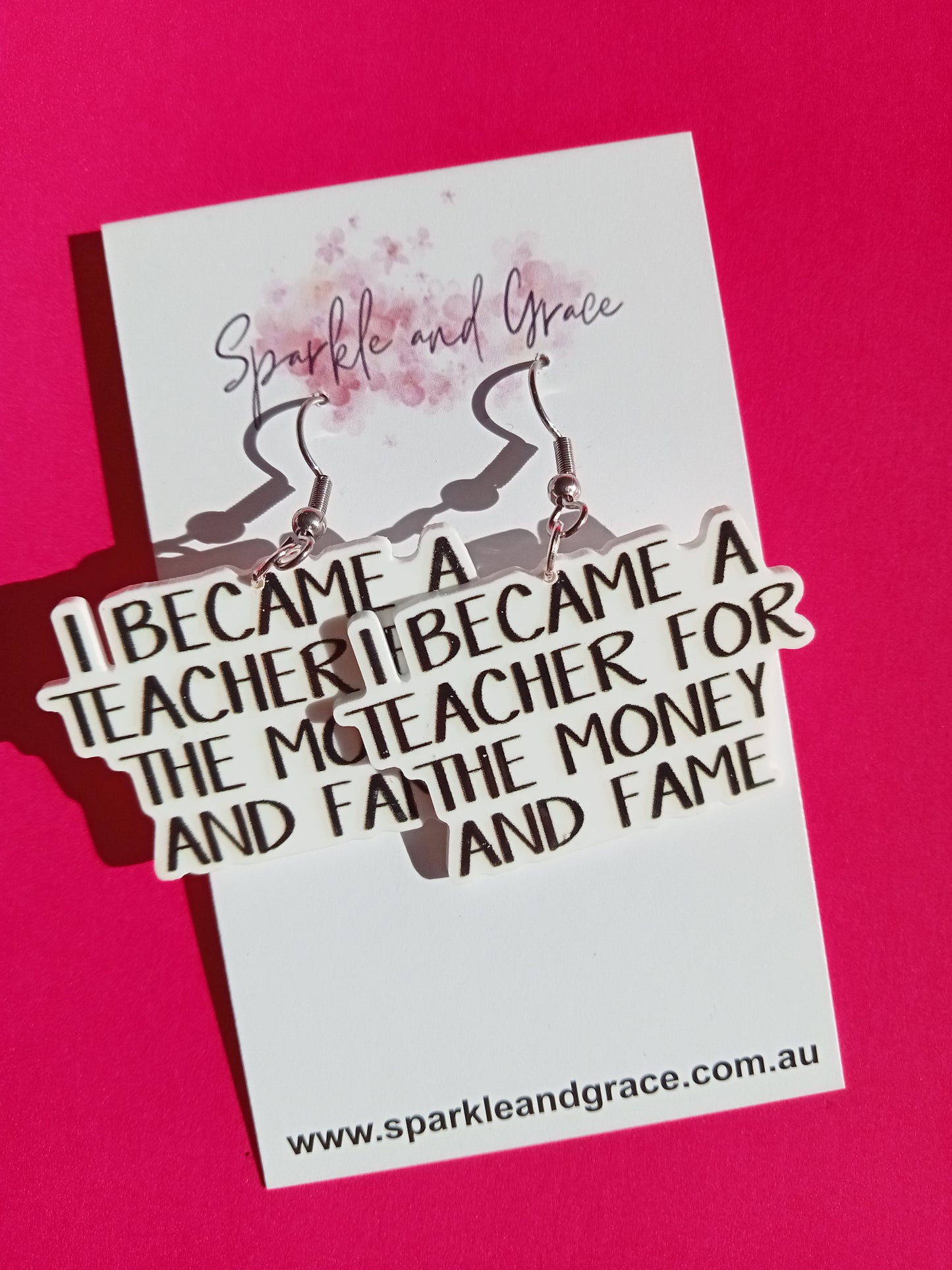 Money and Fame Dangle Earrings