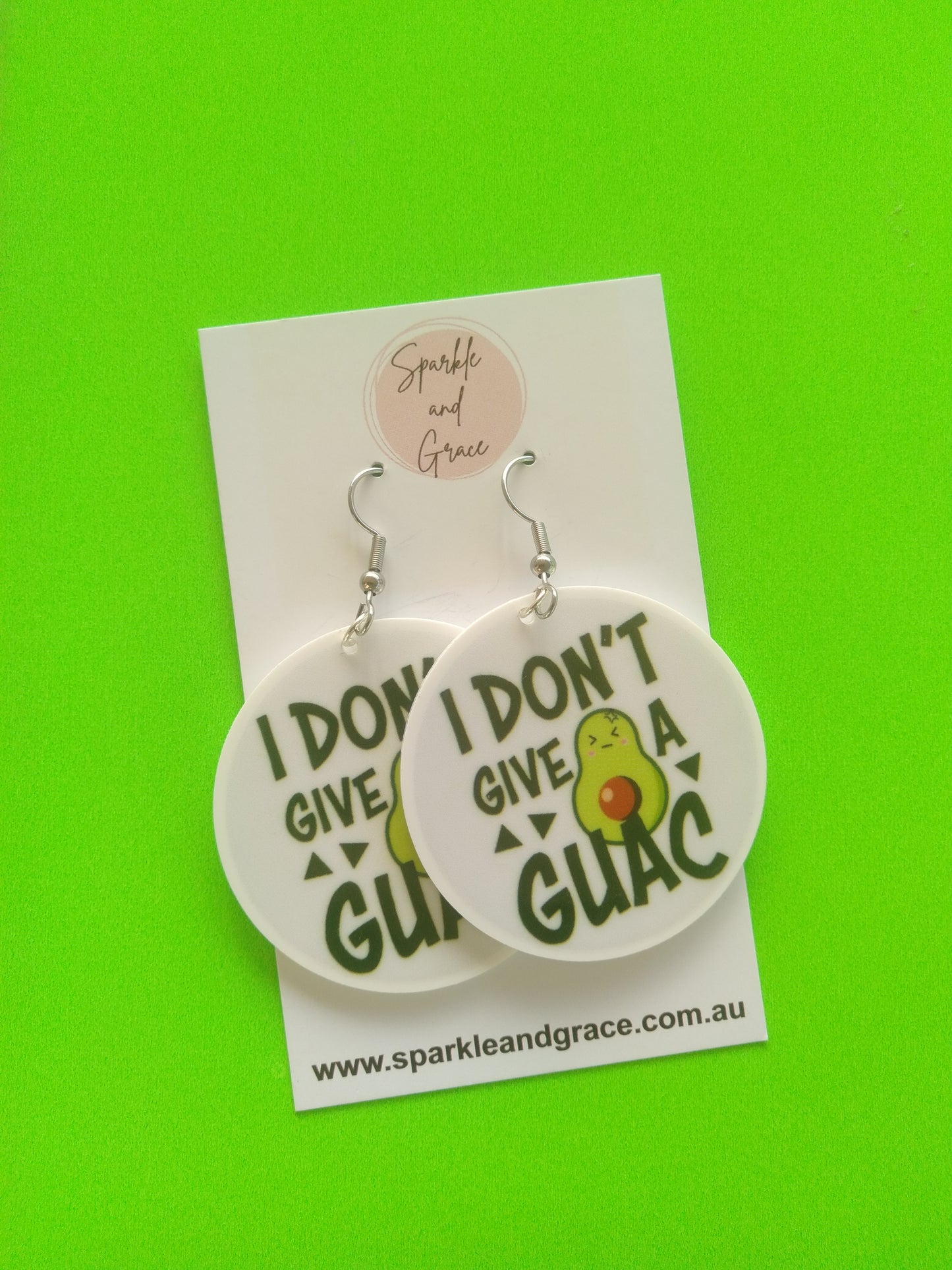 I Don't Give a Guac Dangle Earrings