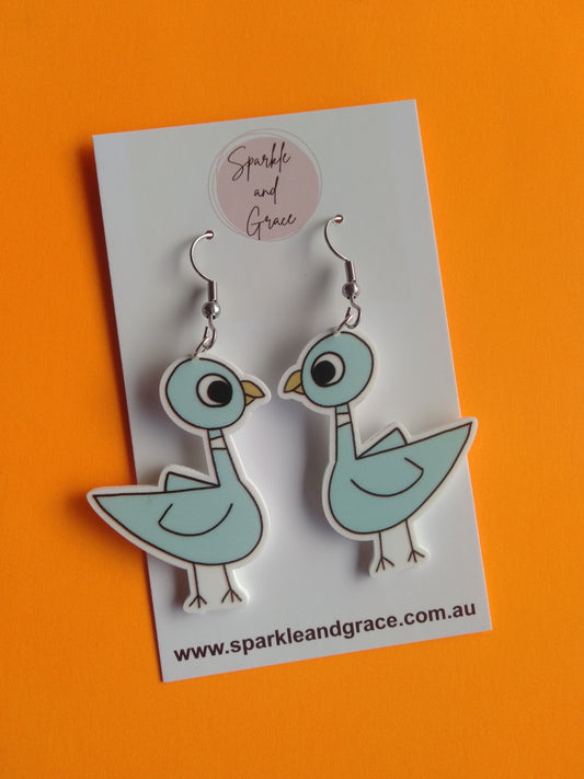 Don't Let the Pigeon Dangle Earrings