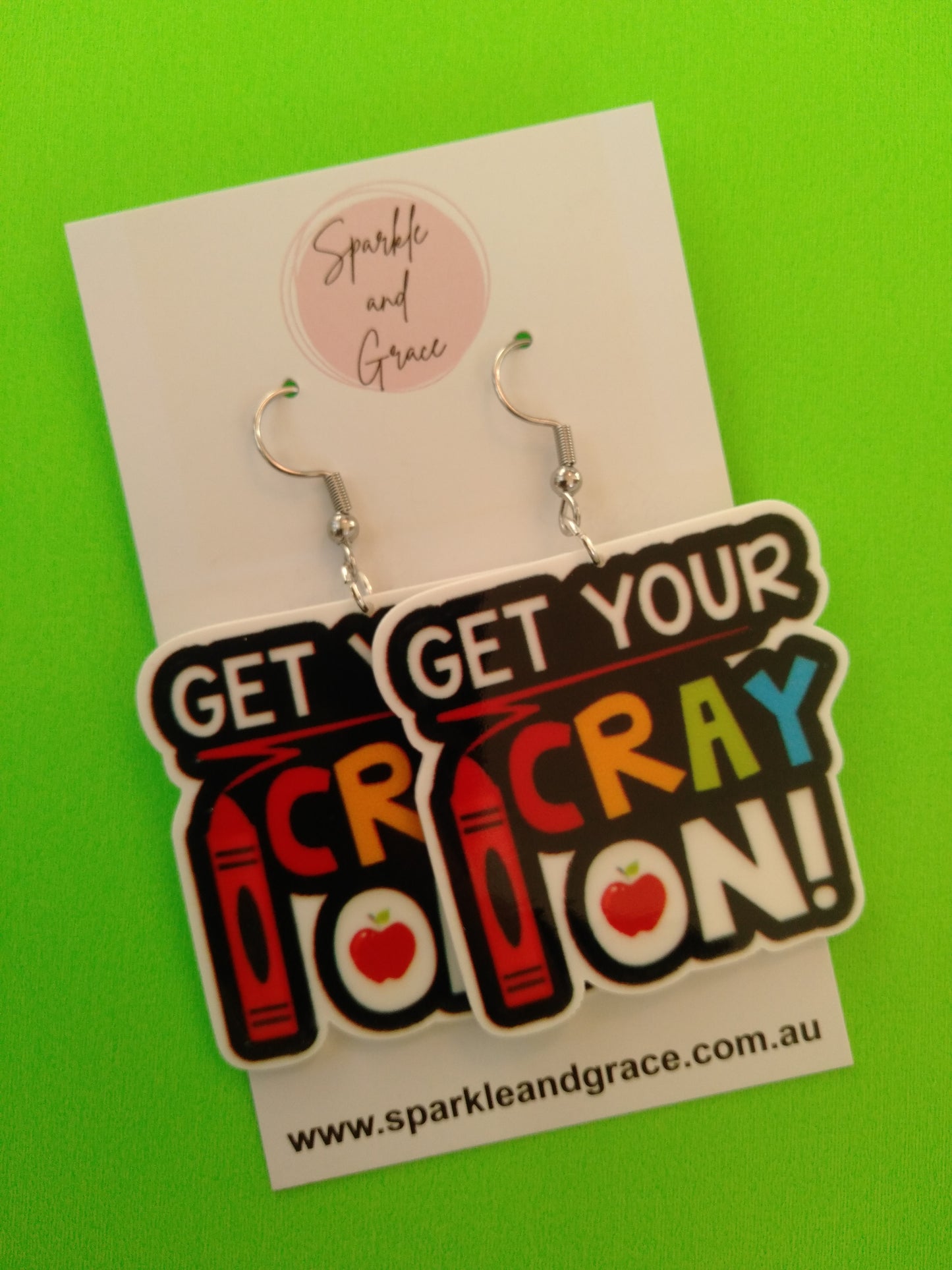 Get Your Cray-On Dangle Earrings