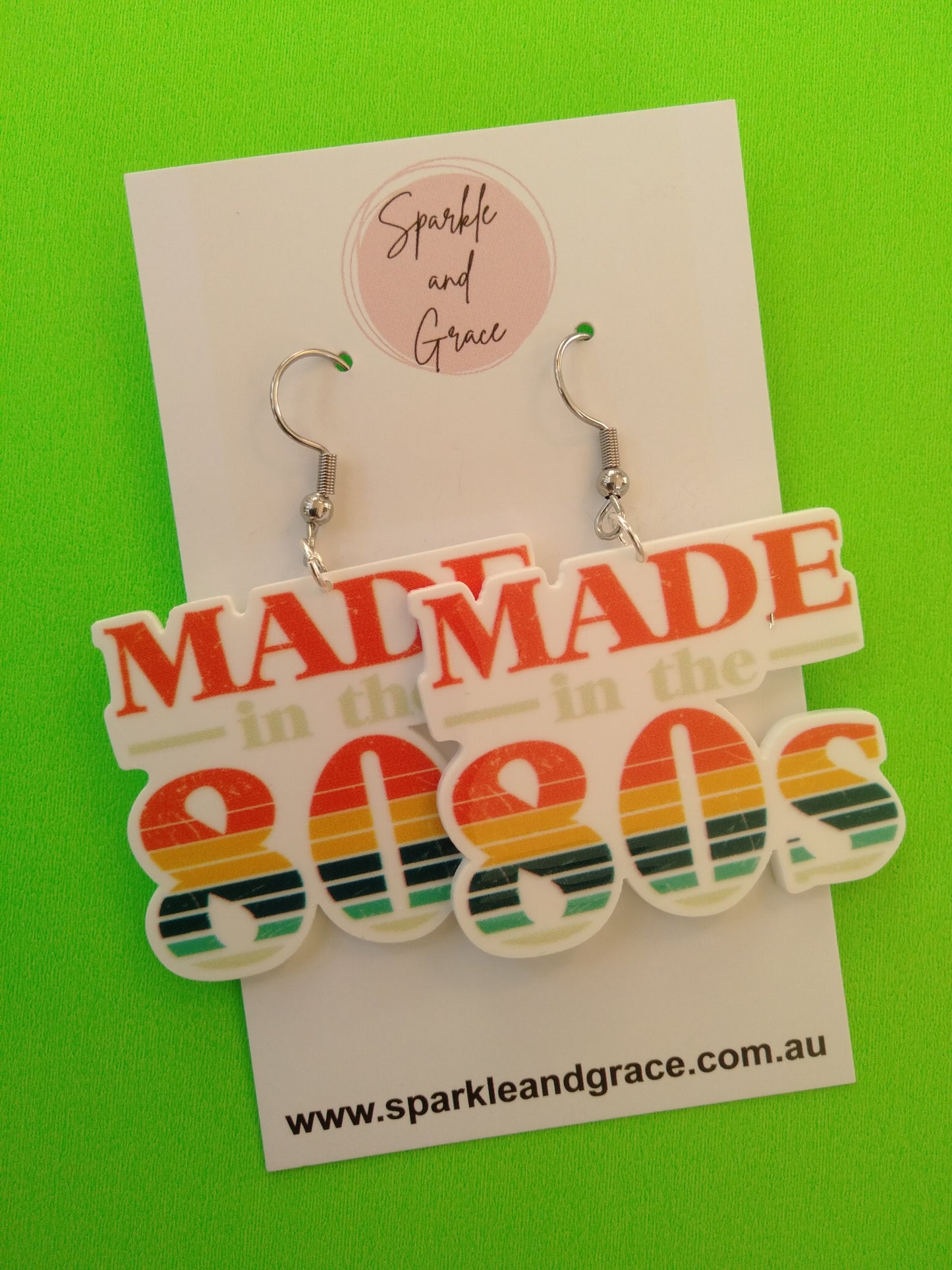 Made in the 80's Dangle Earrings