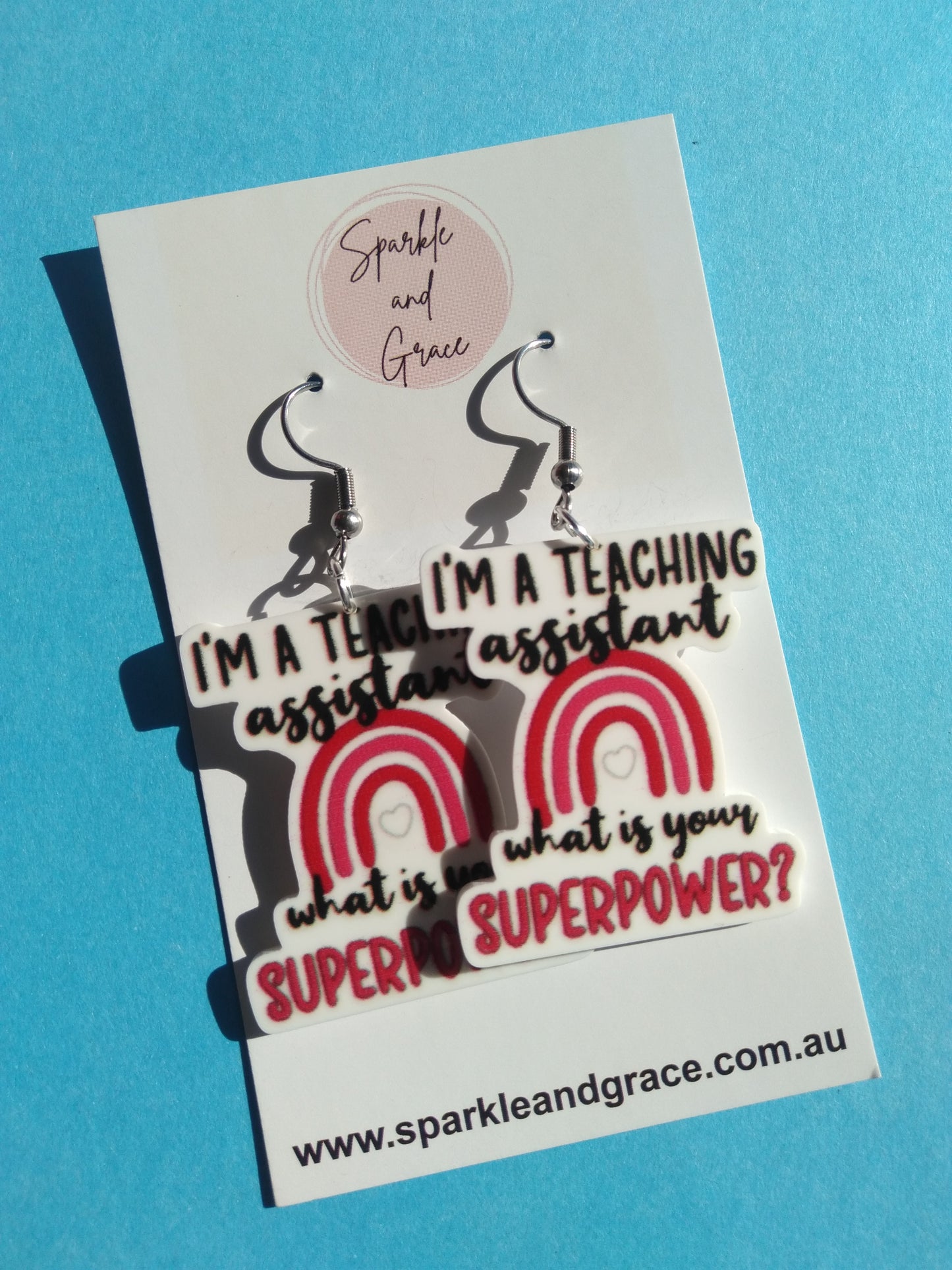I'm a Teaching Assistant, What Is Your Superpower Dangle Earrings