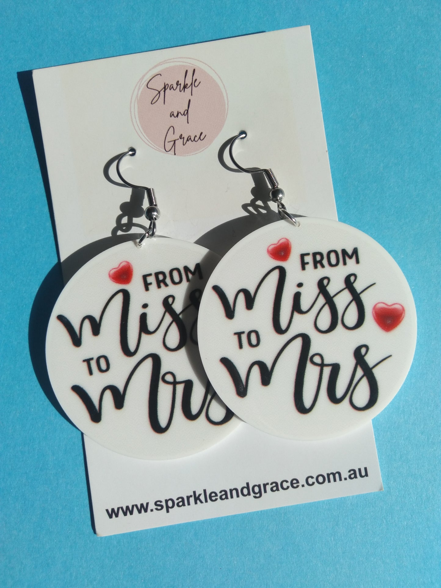 From Miss to Mrs Dangle Earrings
