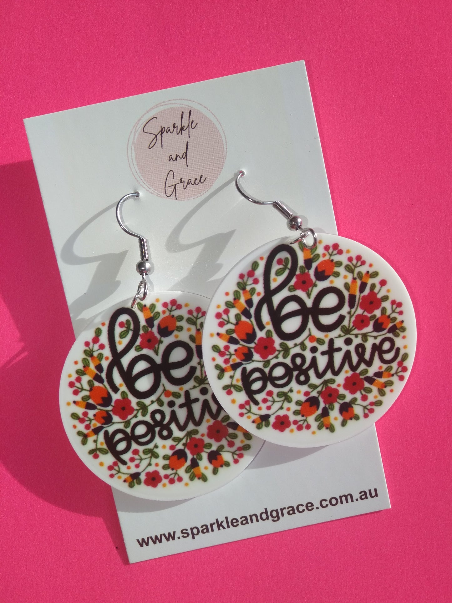 Be Positive Dangle Earrings